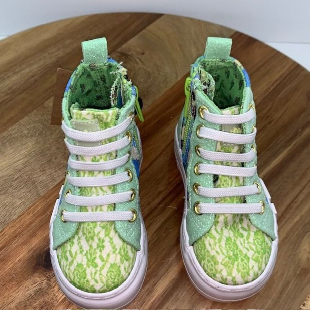 Ground Up Disney Princess and the Frog Tiana Hightop Side Zip Baby Shoes Size 6 - Picture 12 of 14